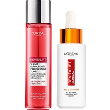 Nacario L’oréal Paris Revitalift Clinical%12 Saf C Vitamini Aydınlatıcı Serum +%5 Saf Glikolik Asit Peeling Etkili Tonik 180 ml