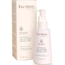 Nacario Eva Maree Cilt Beyazlatıcı Scrubber, Organik Aloe Vera Jel Içerikli Lazer Öncesi Cilt Arındırıcı | Ayçiçek Yağı & E Vitamini ile Aydınlatıcı, Pürüzsüzleştirici ve Nemlendirici Formül, 150ML