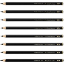 Nacario Faber-Castell Pitt Matt Dereceli Kurşun Kalem, 4b, Ultra Mat, Parlama Yapmaz, Siyah Beyaz Çizimler Için, Teknik Çizim ve Eskiz Için Dayanıklı Uç