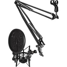 Nacario Lastvoice NB40 Masa Mikrofon Standı (Sehpa) + SH-101 Pop Filtre ve Shock Mount Set