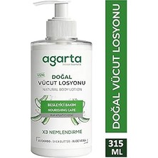 Nacario AGARTA%100 Doğal Nemlendirici Vücut Losyonu