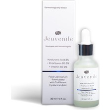 Nacario Jeuvenile Hyaluronic Acid Yüzde Iki ve Provitamin B5 Yüzde 3 ve Vitamin B3 Yüzde Üç Yoğun Nemlendirici Serum 30ML