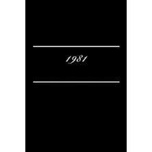 Nacario 1981 Journal Notebook: Notebook Journal, Diary, 120 Pages, 6" x 9" (Anglais) Broché