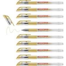 Nacario Edding 2185 Jel Roller Altın- 10 Kalem - 0,7 mm