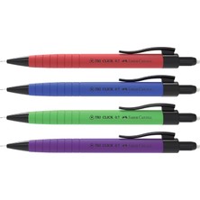 Nacario Faber-Castell Uçlu Kalem Tri-Click Vers. Rubberized, 0.7, Asorti