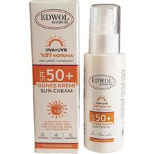 Nacario Edwol Leke Karşıtı SPF50+ Yüksek Koruma Leke Karşıtı ve Aydınlatıcı Nemlendirici Güneş Kremi