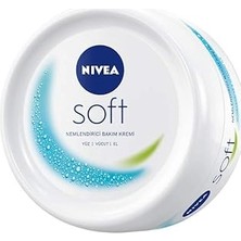 Nacario Nıvea Soft Krem, 200 Ml, Nemlendirici Bakım Kremi, Yüz, Vücut, El, Jojoba Yağı ve E Vitamini ile Cilt Bakımı, Anında Emilen Hafif Formül, Tüm Ciltler Için