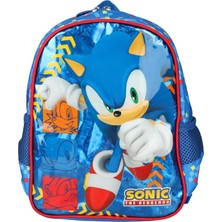 Nacario Sonic Yeni Sezon Lisanslı Tek Bölmeli Küçük Boy 32 cm Anaokul Çantası