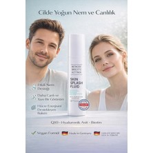 Nacario Skin Splash Fluid 100 ml Ferahlatıcı Nemlendirici ve Canlandırıcı Yüz Fluidi Koenzim Q10 ve Hyaluronik Asit Içerir Kuru ve Olgun Ciltler Için