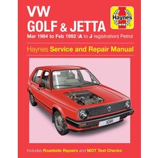 Nacario Vw Golf & Jetta Mk 2 Petrol (Mar 84 - Feb 92) Haynes Repair Manual