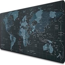 Nacario World Xxl Profesyonel Ekstra Büyük Mouse Pad ve Bilgisayar Oyunu Mouse Mat Oyun Klavyesi Kaymaz Mouse Pad'ler Masa Için 89,9 cm x 39,9 cm Ev Ofis Masa Pedi Klavye ve Oyun Pedi Için Fare Altlığı
