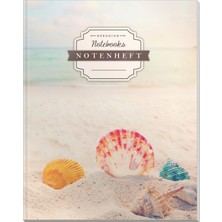 Nacario Dékokınd Notenheft | Dın A4, 64 Seiten, 12 Notensysteme Pro Seite, Inhaltsverzeichnis, Vintage Softcover | Es Notenbuch | Motiv: Beach Dreams
