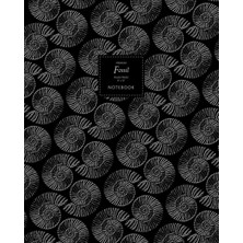 Nacario Fossil Notebook - Ruled Pages - 8X10 - Premium: (Black Edition) Fun Notebook 192 Ruled/lined Pages (8X10 Inches / 20.3X25.4 cm / Large Jotter)
