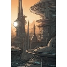Nacario Independently Published Sci-Fi Cityscape Graph Journal: Unleash Your Imagination In A Futuristic Metropolis