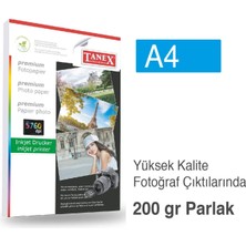 Nacario Tanex A4 200 Gr. Fotoğraf Kağıdı 25 Li