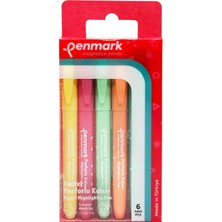 Nacario Penmark Kalem Tipi Fosforlu Kalem 6'lı Bristol Pastel