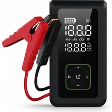 Nacario Orret Home 15200 Mah Şarjlı Hava Kompresörü Dijital Göstergeli Lastik Şişirme Pompası Powerbank Akü Takviye El Feneri Type-C Araç Bisiklet Top Havuz Deniz Ürünleri Için