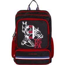 Nacario U.s. Polo Assn. Okul Sırt Çantası Kırmızı Siyah, Tek Ebat, PLCAN24209, Kırmızı Siyah, Üniseks-Çocuk