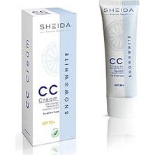 Nacario Sheida Snow White Leke Açıcı cc Krem Spf 30+ 50 ml