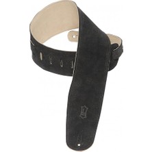 Nacario Levy's Leathers Ms4-Blk Süet-Deri Bas Kayışı, Siyah