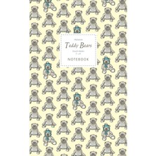 Nacario Teddy Bears Notebook - Ruled Pages - 5x8 - Premium: (Yellow Edition) Fun Notebook 96 Ruled/lined Pages (5x8 Inches / 12.7X20.3CM / Junior Legal Pad / Nearly A5)