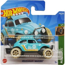 Nacario Hot Wheels - Volkswagen Baja Bug - Çamur Çıtçıt 5/5 - HCW52 - Kısa Kart - Vw Ralli Böceği - Hella - Eibach - Mattel 2022