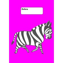 Nacario Notebook / Coloring Book / Diary - Zebra (Pink): Dın A4, Lined