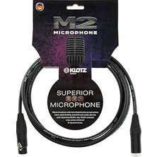 Nacario Klotz M2 MC2000 Mikrofon Kablosu Siyah 5m Xlr Neutrık Uçlu
