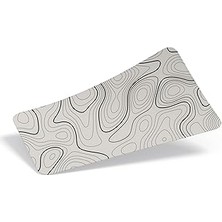 Nacario Minesk 90X40 cm Xxl Gaming Mouse Pad [high Density Hybrid Kumaş] [kaymaz Taban] [yüksek Çözünürlüklü Baskı] Fare Altlığı Oyuncu Mousepad (Açık Gri Izohips, 90X40)
