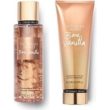 Nacario Victoria's Secret Bare Vanilla Vücut Sprey,vücut Losyonu 2 Li Set