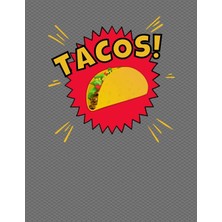 Nacario Tacos Notebook - College Ruled: 130 Pages 8.5 x 11 Lined Writing Paper School Student Teacher Office Diary Daily Planner Subject Diary Daily Planner