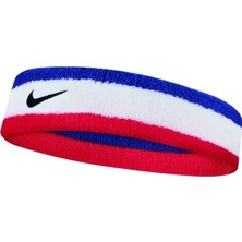 Nacario Nıke N.000.1544.620.OS Swoosh Headband Habanero Havlu Saç Bandı,kırmızı - Saks - Beyaz Tek Ebat