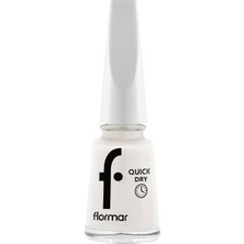 Nacario Flormar Quick Dry Hızlı Kuruyan Ince Yapılı Parlak Bitişli Oje