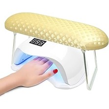 Nacario Tırnak Kol Dayanağı, Kaymaz Tırnak Kol Dayanağı, Tırnaklar Için El Dayanağı, Mikrofiber Deri Tırnak Dinlenme Minderi Masa Masa Istasyonu Manikür Tırnak Teknolojisi Kullanımı Için El Yastığı (Sarı)