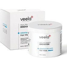 Nacario Veela Kuru ve Yıpranmış Saçlar Için Kolajen ve Keratin Bakım Maskesi Keratin ve Collagen Hair Mask