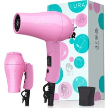 Nacario Lura Taşınabilir Seyahat Saç Kurutma Makinesi, Mini Hafif, Çift Voltajlı Fön Makinesi, 1200 W, Katlanır Saplı, Tek Yoğunlaştırıcılı