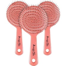 Nacario Üç Boyutlu Oval Saç Fırçası Pembe x 3 Adet