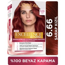 Nacario L'oréal Paris Excellence Creme Saç Boyası - 6.66 Koyu Kumral Yoğun Kızıl