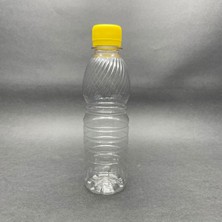 Nacario 250 cc Plastik Şişe - Sarı Kilitli Kapaklı- 0,25 Litre Kapaklı Pet Şişe x 10 Adet