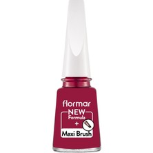 Nacario Flormar Klasik Parlak Bitişli Yüksek Pigmentli Oje -Nail ENAMEL-075 Baroque Bordeaux New- 8682536035736