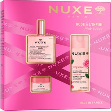 Nacario Floral Çiçeksi Ikonik Set - Rose À L'ınfini Hediye Seti - Pink Fever