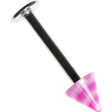 Nacario Rouge Labret Stud Çelik Spike Piercing TDGR00926