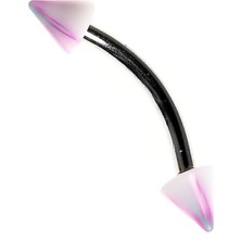 Nacario Rouge Curved Barbel Çelik Spike Piercing TDGR00908