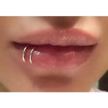 Nacario Deliksiz Sıkıştırma Fake Dudak Burun Kulak Piercing Septum