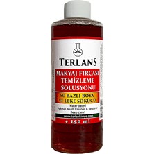 Nacario Terlans Makyaj Fırçası Temizleme Solüsyonu 250 ml Su Bazlı Leke Sökücü Derin Temizlik İçin