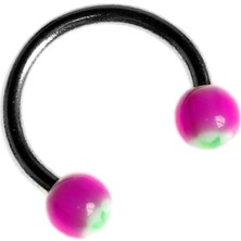 Nacario Circular Barbell 316L Çelik Piercing, Pembe, Unisex