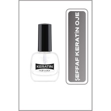Nacario Golden Rose Keratin Nail Color Clear - Keratin Içerikli Güçlendirici Parlak Oje