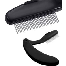 Nacario Anil Professional Cosmetics Metal Kirpik Tarağı - Doğal ve Düzgün Görünümlü Kirpikler Için Etkili Tarağınız (Siyah)