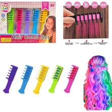 Nacario Art Tone Craft And Arts Hair Combo Set Saç Boyama Tarağı 5 Li Renk Paket 5+