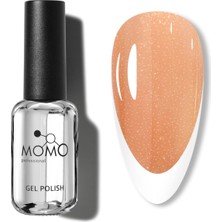 Nacario Momo Professional French Cover Rubber Base Coat FC08, Altın Simli Açık Bronz 10 ml
